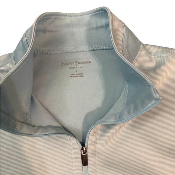 Hickey Freeman Sleeveless Quarter Zip Performance Top Men’s L Light Blue Vest - Picture 5 of 11